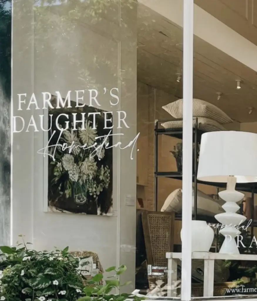 Farmer's Daughter Homestead shop window