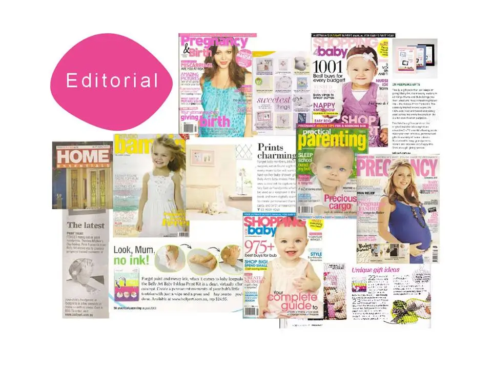 Baby made editorial picture of Inkless Print Kit